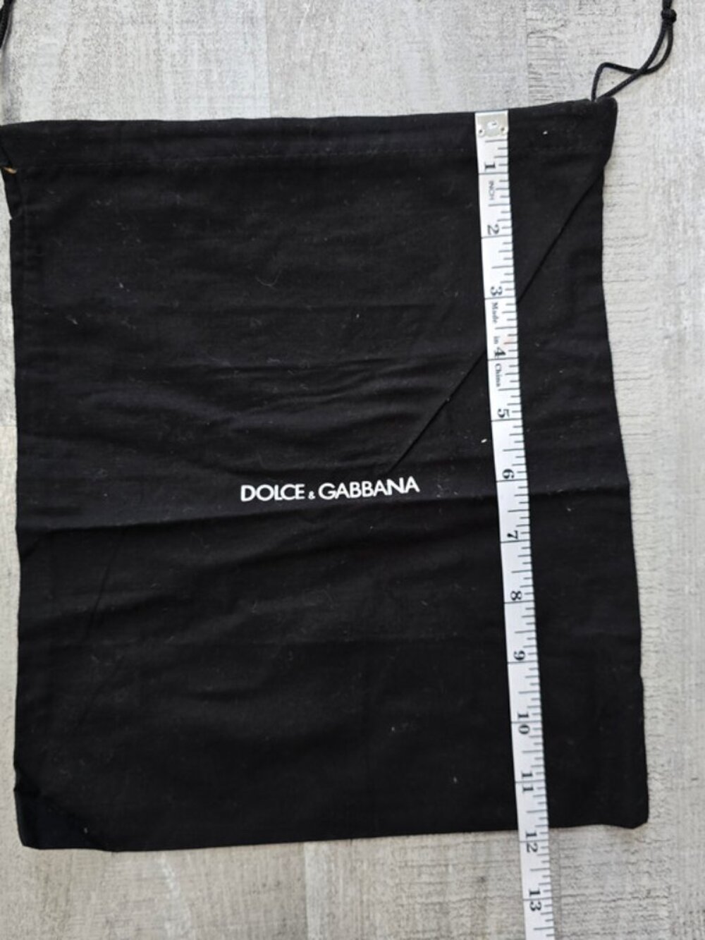 Vintage Dolce & Gabbana Black Dust Bag Logo